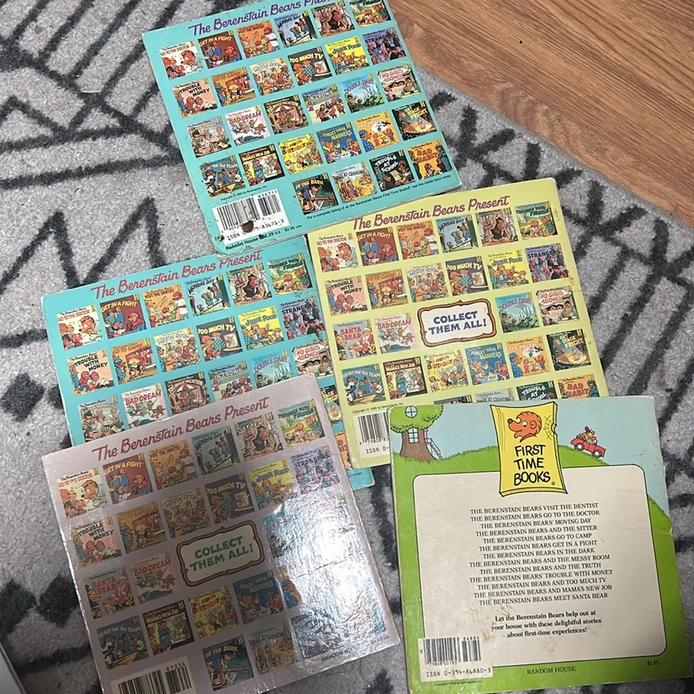 Berenstain Bears vintage kids soft cover books bundle lot set
